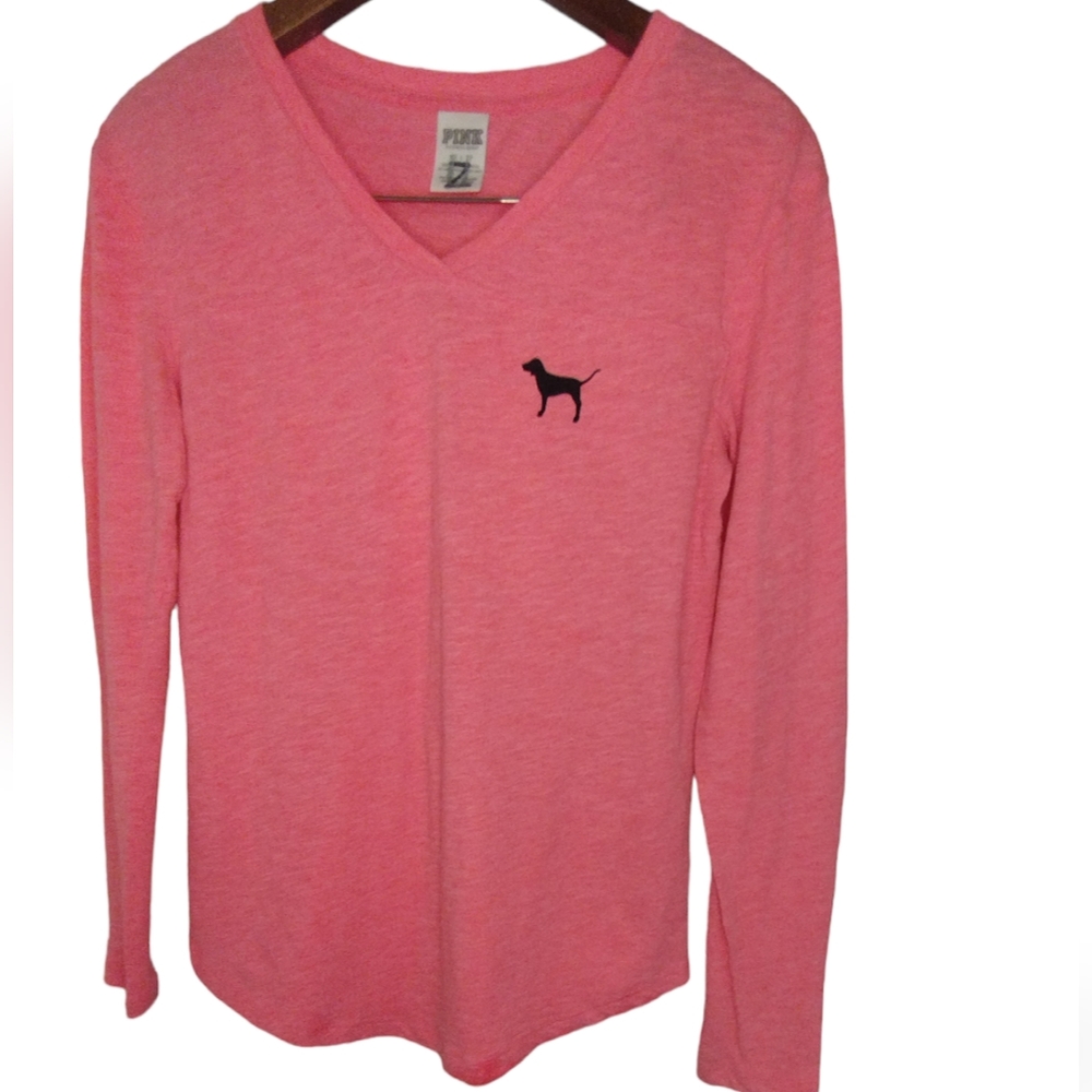 Victoria's Secret Pink Long Sleeve Pink Tee - Size XS